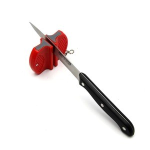 Mini Butterfly Design Portable Camp Pocket and Kitchen Ceramic Blade Knife Sharpener with chain and shaving blade sharpener