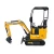 Import Mini excavator 1000kg with attachments mini crawler bagger HT10 from China