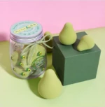 mini green cruelty free makeup blender sponge microfibre