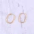 Import Minimalist design real gold plated round shaped high quality prevent allergy titanium steel stud earrings for women from China