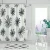 Import Minimalist illegible circle Graphic Polyester Material Circle Pattern Transfer Printing Shower curtain from China