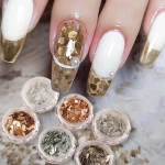 Misscheering  6 color/set Natural Mica Sheet Fragments Texture Thin Slice Nail Art Flakes Decoration Slice DIY Manicure tips