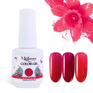 Mobray Professional nail soak off color uv gel nail polish art paint
