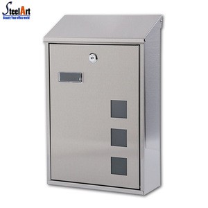 Modern design wall mounted stainless steel mailbox post box