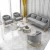 Modern Elegant Green Velvet Metal Cafe Indoor Double Restaurant Sofa Set Furniture