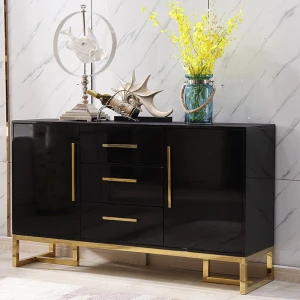 Modern furniture stainless steel base antique hallway wood luxury console table with drawer