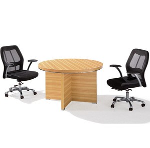 Modern OEM melamine office furniture round small conference meeting room table