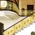 Modern stair hand rail indoor metal luxury golden steel pipe stair handrail tubular stainless steel railing