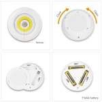 Motion Sensor Activated Night Light COB Closet Corridor Cabinet Bookcase Induction Lamp PIR Motion Sensor Night Lamp