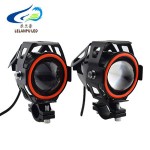 Motorcycle Accessories U7 Led Motorcycle Headlight 12V U7 Angel Eye Light Motorcycle Lighting System Spot Light