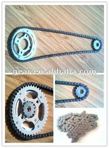 motorcycle transmission sprocet and chain