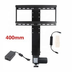 Motorized TV Lift height adjuster electric TV stand remote control TV LIFT with 400mm stroke