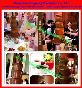 multi-layer chocolate fountain with auger style