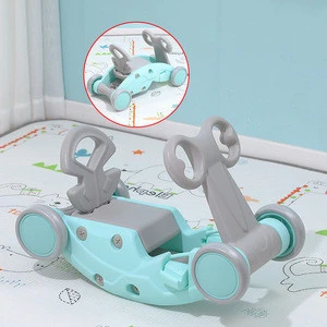 Multifunction plastic animal kick scooter horse riding toys baby walker stroller carries sliding rocking horse kids ride on toys