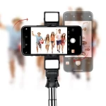 Multifunction tripod selfie stick K12D mobile phone fill light live broadcast Wireless remote control selfie stick