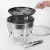 Import Multifunctional Outdoor Folding BBQ Grill Stove for Camping Teas Warmth Portable charcoal Grill Stove from China