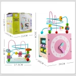 Multifunctional preschool education toys beading game montessori wooden toys