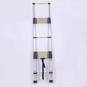 Multipurpose telescopic extention folding aluminum ladder