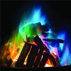 Mystical Fire Magic Tricks Coloured Flames Bonfire Sachets Fireplace Pit Patio Color Toy Professional Magicians Pyrotechnics