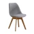 Import Natrual wood legs comfortable fabric patchwork upholstered dining chairs from China