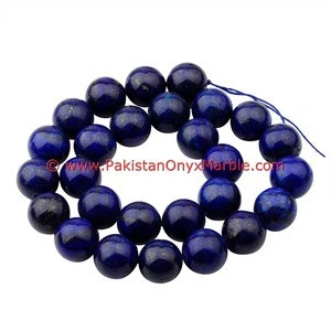 Natural Beads in lapis lazuli gemstone from Afghanistan