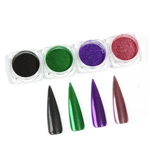 New 0.3g/Jar 8 Colors/Sets Cosmetics Acrylic Titanium Nail Pigment Powder