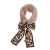 Import New Arrival Elegant Winter Women Wrap Stole Scarves Faux Mink Fur Collar Scarf with Silk Ribbon from China