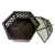 Import New Arrival large Hex-Shaped metal smokeless brazierLattice wood burning outdoor fire pit for garden from China