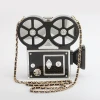 New design camera shaped acrylic box clutch evening bag for party