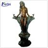 New design factory supplies bronze lady fountain NTBM-635A