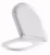 Import New design plastic D shape toilet seat with soft close hinge sanitary fitting from China