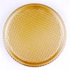 New Design Round Carbon Steel Tray Pancake Oven Plates Gold Color Non Stick Safe Microwave Cake Bake Pizza Pans