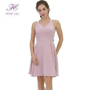 New Design Sexy Pink High Quality Mini Short Women Bridesmaid Dress