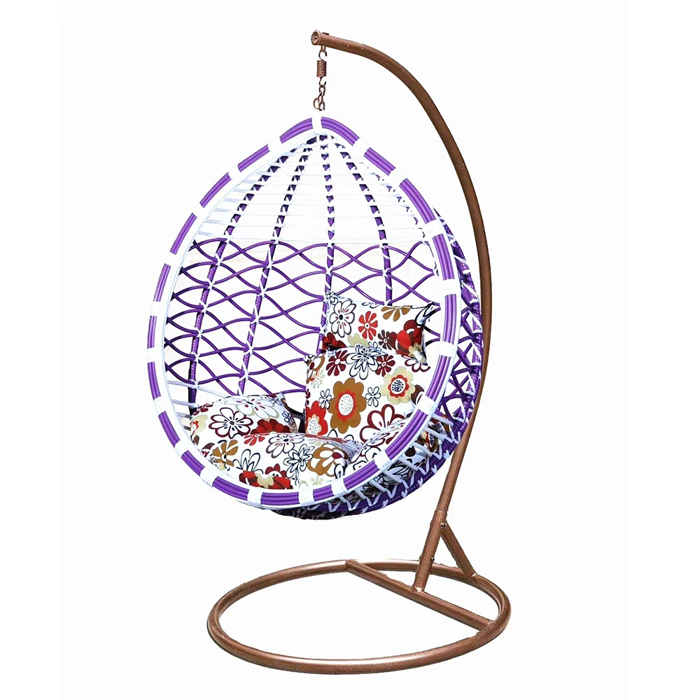 New Design Synthetic Wicker Birds Nest Hanging Swing Chair