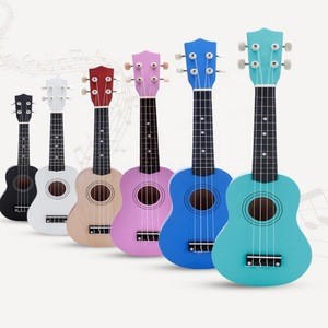 New factory supply  natural wood bass acoustic guitar ukulele for kids
