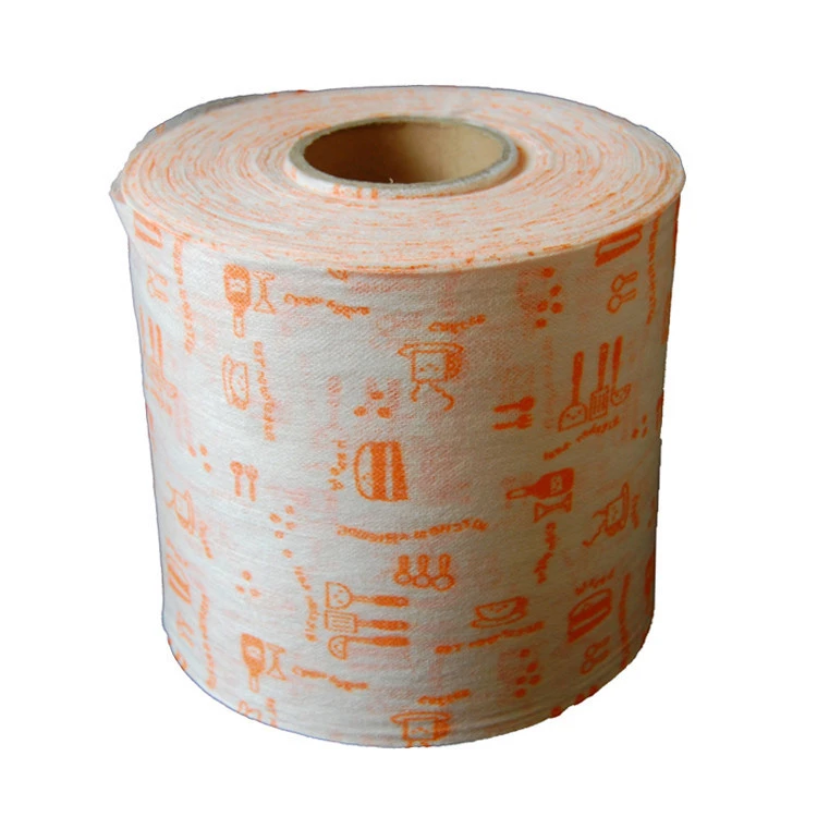 New Fashion Printed Cleaning Cloth Roll Household Kitchen Multi Purpose Cleaning Wipes
