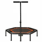 New fitness trampoline  Gymnastics class trampoline  Hexagon elastic rope jumping bed Adult fitness bungee trampoline