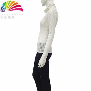 New grid custom cable knit wholesale womens clothing sweater