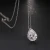 Import New hot-selling fashion zircon necklace drop pendant luxury necklace womens wedding pendant from China
