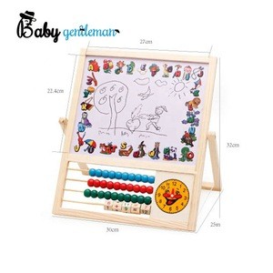 New hottest educational toys wooden magnetic drawing board for kids Z12111B
