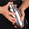 New product bar tools stainless steel cocktail shaker set 5pcs wine boston cocktail shaker