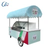 New style gelato display ice cream bike showcase freezer cart with freezer