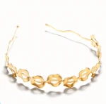 New style wave hair hoop elegant metal hairband for bridal hair accessories