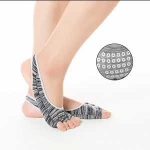 New Women Anti Slip Yoga Socks Sport Cotton Pilates Sock Ventilation Quick Dry Ballet Sock Slippers
