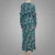 Import New Women Ivory Elegant Print Abaya Muslim Dress from China