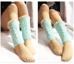 Newest Fashion Vintage RetroPop Knitted Twist Knitting Boot Cover Lace Leggings