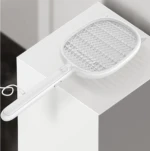 Newest USB Rechargeable Electric Mosquito Flying Swatter Bug Zapper Racket Insects Killer With LED Illumination