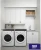 Import NICOCABINET Modern Bathroom Laundry Washing Machine Cabinet from China