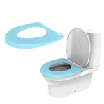 Non Slip Soft Silicone Travel Portable Reusable Toilet Seat Cover Lid Pad
