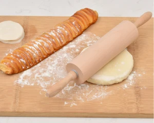 Non-Stick Dough Roller With Handle Rolling Pins & Pastry Boards Eco-Friendly Wood French Rolling Pin